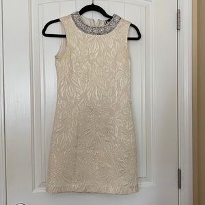 Topshop cream cocktail dress